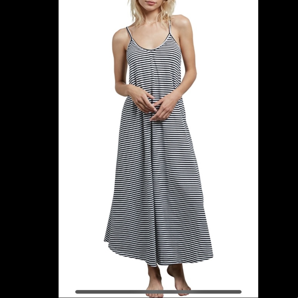 Volcom lil dress stripped maxi
